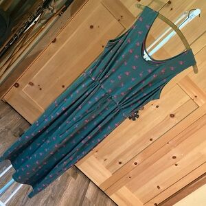 Boden Sleeveless Flamingo Midi Dress